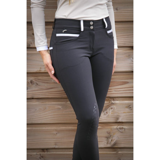 Black knee patch breeches