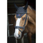 Penelope Glitter Fly Veil with shimmering threads and stretchy ears.