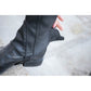 Soft half chaps for children to wear with riding boots.