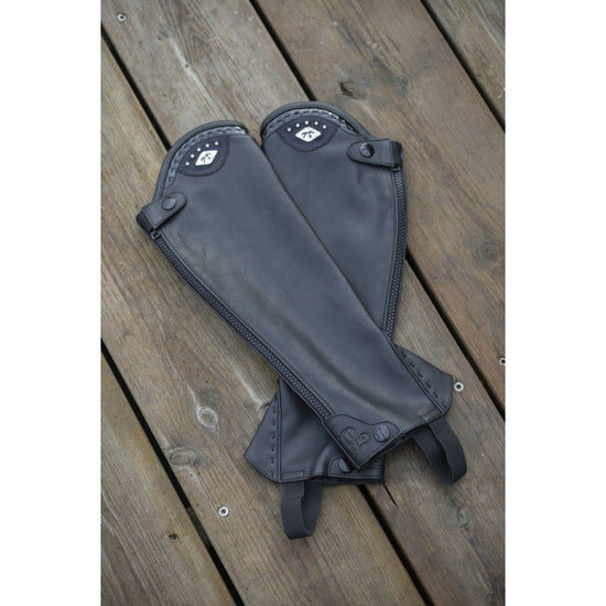 Penelope Kids Soft Half Chaps for young horse riders.