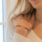 Equestrian jewellery for women with a delicate black cord.