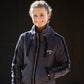 Penelope Luka equestrian jacket with elegant velvet detailing along the sleeves.