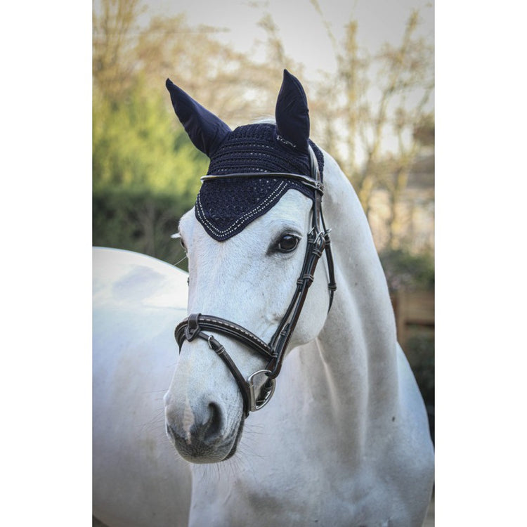 Penelope New Strass ear bonnet for training and equestrian competition.