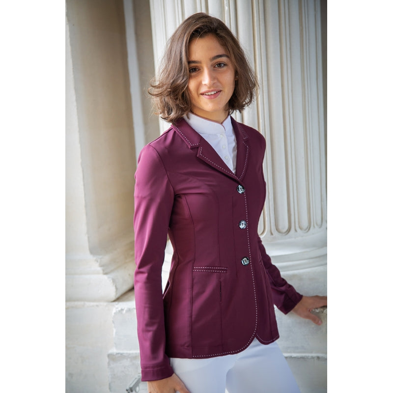 Penelope Paris competition riding jacket with mother-of-pearl buttons.