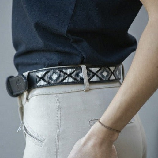 Horse Riding Belt with Pearls