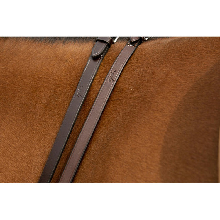 Penelope rubber reins for horses designed for secure rein contact.