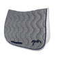 Competition saddle pad for horses and equestrian events.