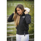 Penelope teddy fleece riding jacket with zipped pockets and warm lining.