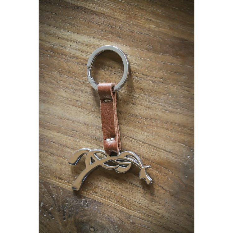 Penelope Tibou Key Chain with an equestrian-inspired design.
