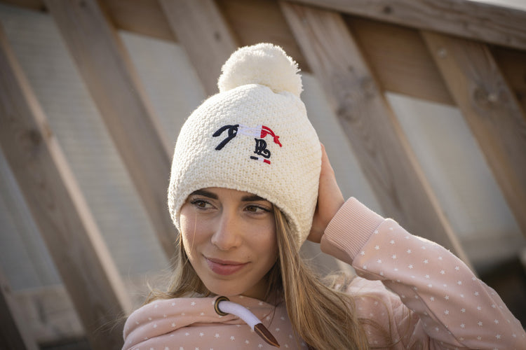 Women’s equestrian winter hat for stable and everyday wear.