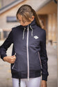 Penelope women’s airbag compatible riding jacket with adjustable standing collar.
