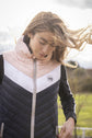 Penelope women’s colour-block vest with chic French-inspired styling.