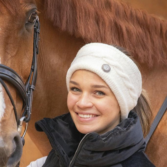 Penelope Mel equestrian headband for riders and horse lovers.