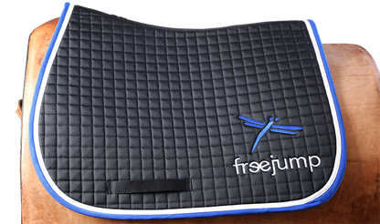 Freejump jumping saddle pad blue
