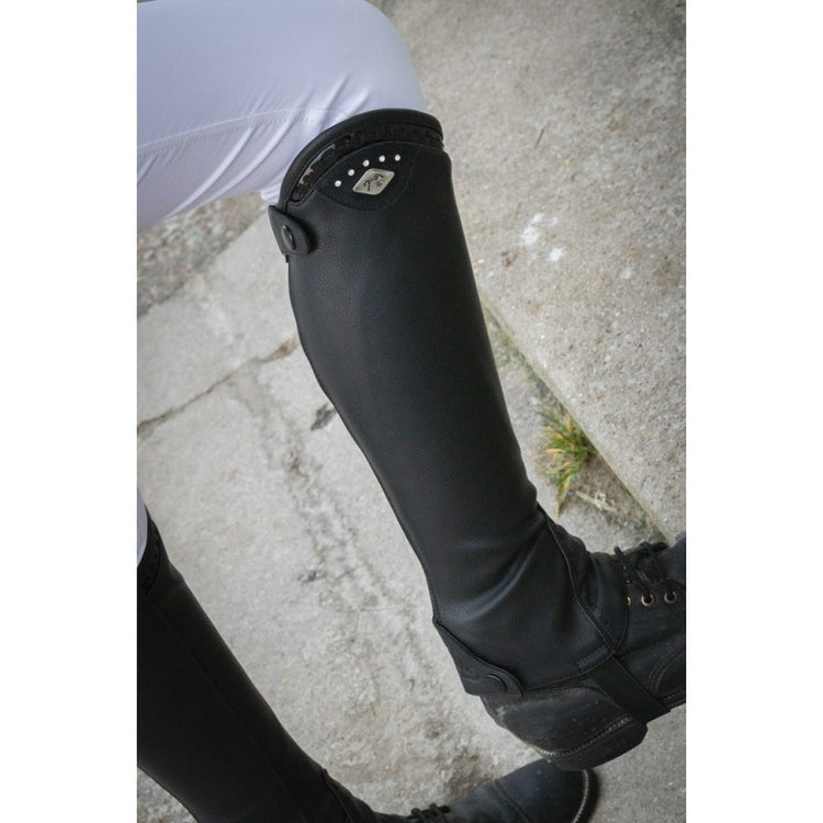 Half chaps for young horse riders during lessons and schooling.