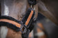 Soft halter for horses with comfortable padding around the head.