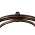 Detailed view of the Stübben 2300 Leitrim Combined Noseband with its leather straps and fittings.