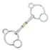 Three-ring cheek design gives this Stübben horse bit its distinctive performance profile.