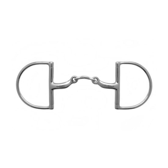Stübben Anatomic D-Ring Bit with a slim 12 mm double-jointed mouthpiece and fixed cheeks.