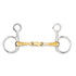 Stübben Baucher Bit Double Broken with SWEET Copper mouthpiece and stainless steel sides.