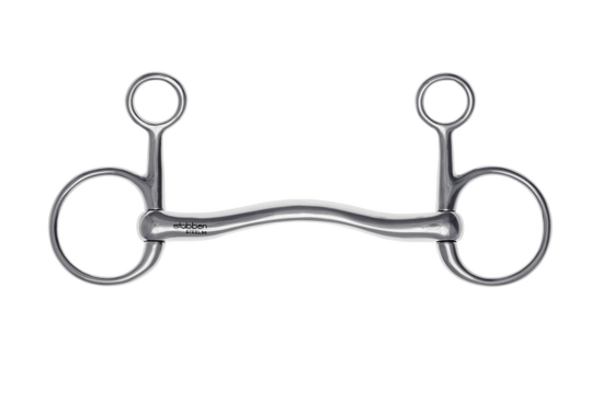 Stübben Baucher Bit Fine Line with a slim mouthpiece and characteristic hanging cheeks.
