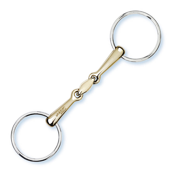 Stübben Bradoon / Loose Ring Snaffle with a double-jointed mouthpiece and freely moving rings.