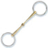 Stübben single-jointed snaffle displayed beside traditional leather reins and bridlework.