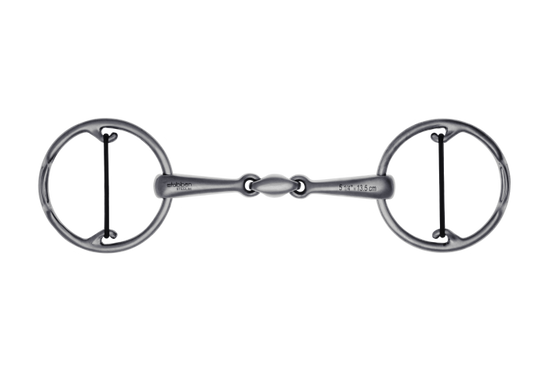 Stübben Bucephalus Pro Horse Bit with a double-jointed mouthpiece in matt-polished stainless steel.