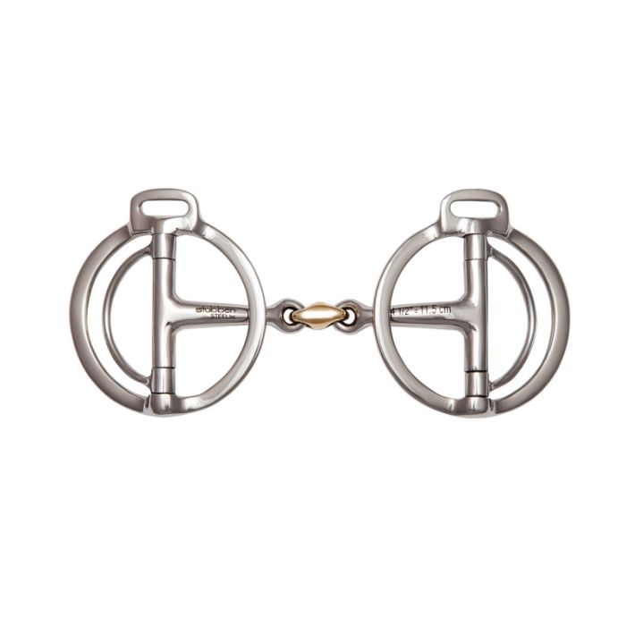Stübben Danish Guard Bit featuring a double-jointed mouthpiece and distinctive side pieces.