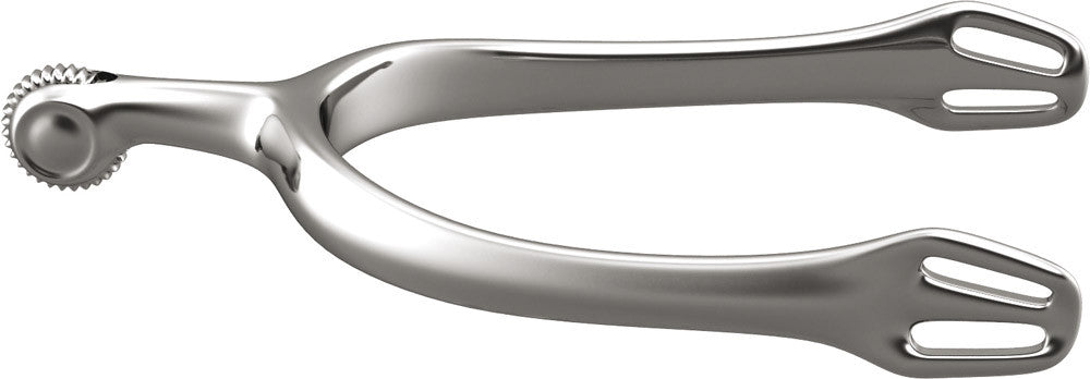 Stübben Dynamic Dressage Spurs with distinctive toothed rowels.