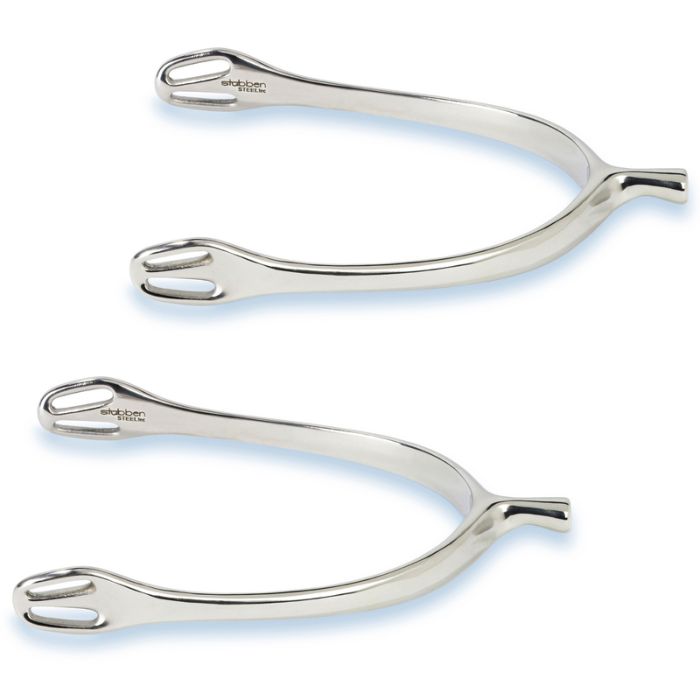 Stübben Dynamic Spurs featuring a compact 20 mm neck for precise leg aids.