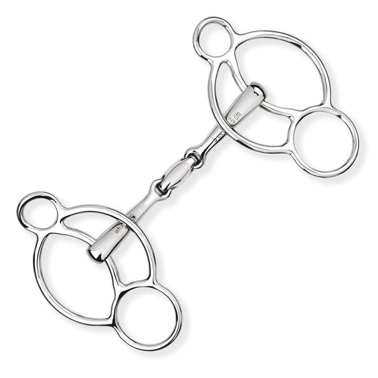 Stübben 3 Ring Gag Bit featuring the Easy Control mouthpiece.