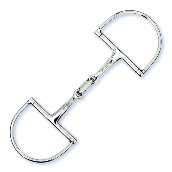 Double-jointed mouthpiece gives the Stübben Easy Control D-Ring its characteristic construction.
