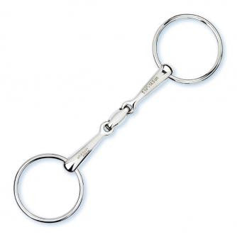 Stübben Easy Control Loose Ring Snaffle with double-jointed mouthpiece.