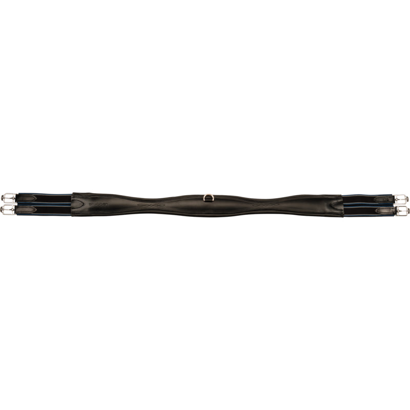Black leather long girth