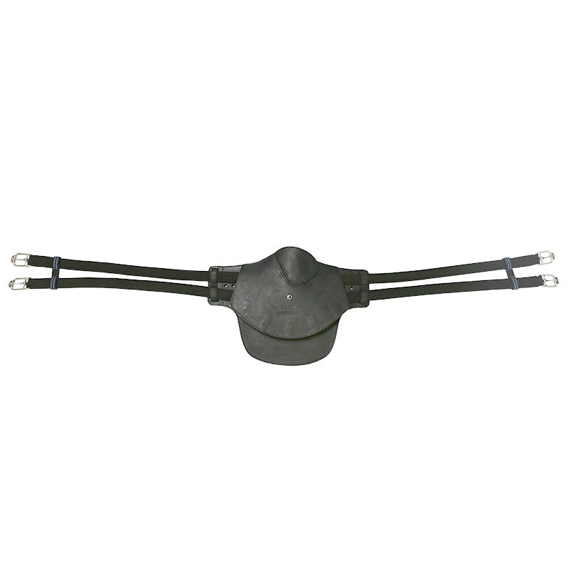 Stübben Equi-Soft Stud Girth without cover featuring an anatomical belly guard for jumping horses.
