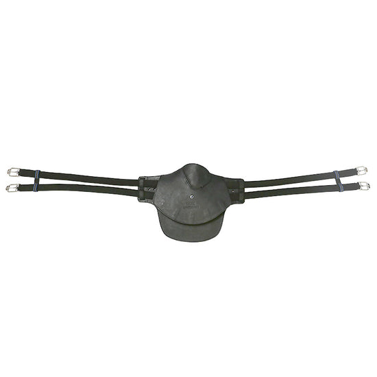 Stübben Equi-Soft Stud Girth without cover featuring an anatomical belly guard for jumping horses.
