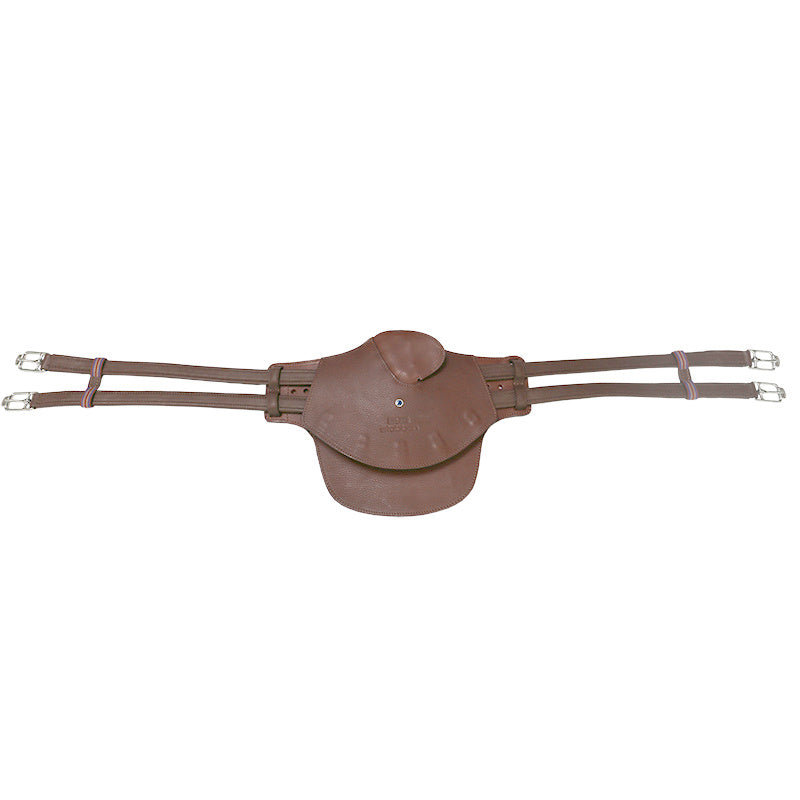 Anatomical Stübben stud guard girth for show jumping, displayed without its removable cover.