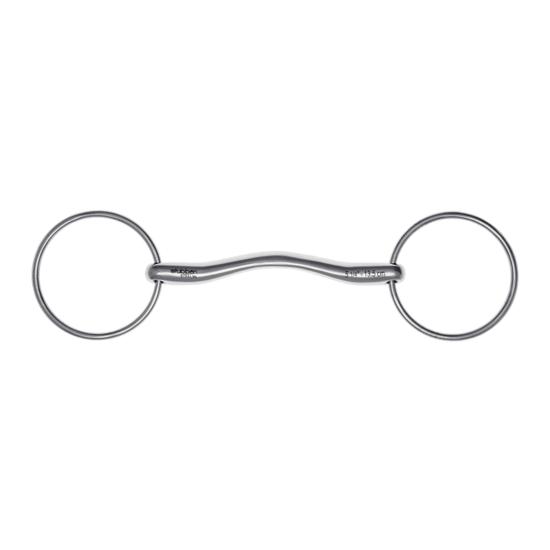 Stübben Fine Line Straight Bar Bit featuring a slim, continuous mouthpiece without joints.