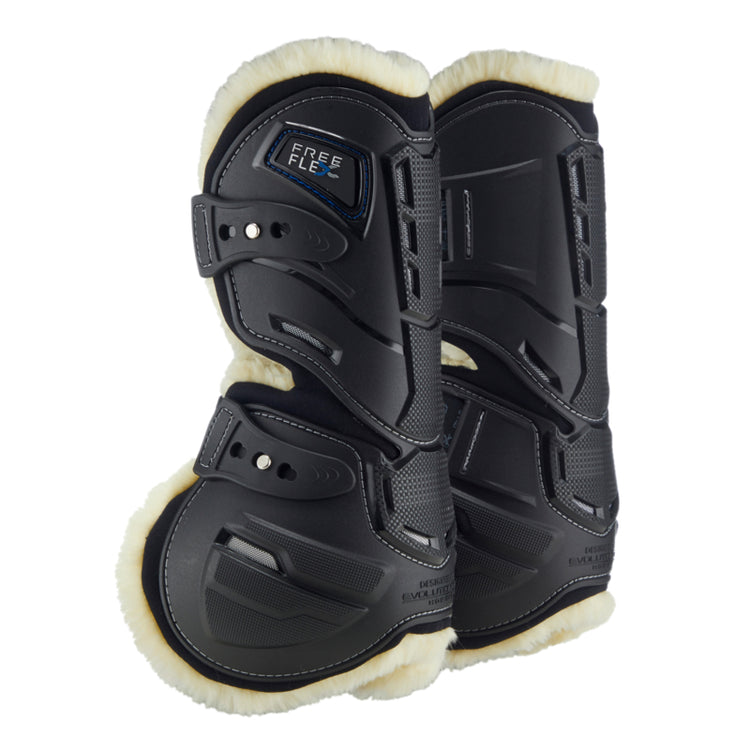 Fleece-lined Stübben horse jumping boots designed for protection and comfort.