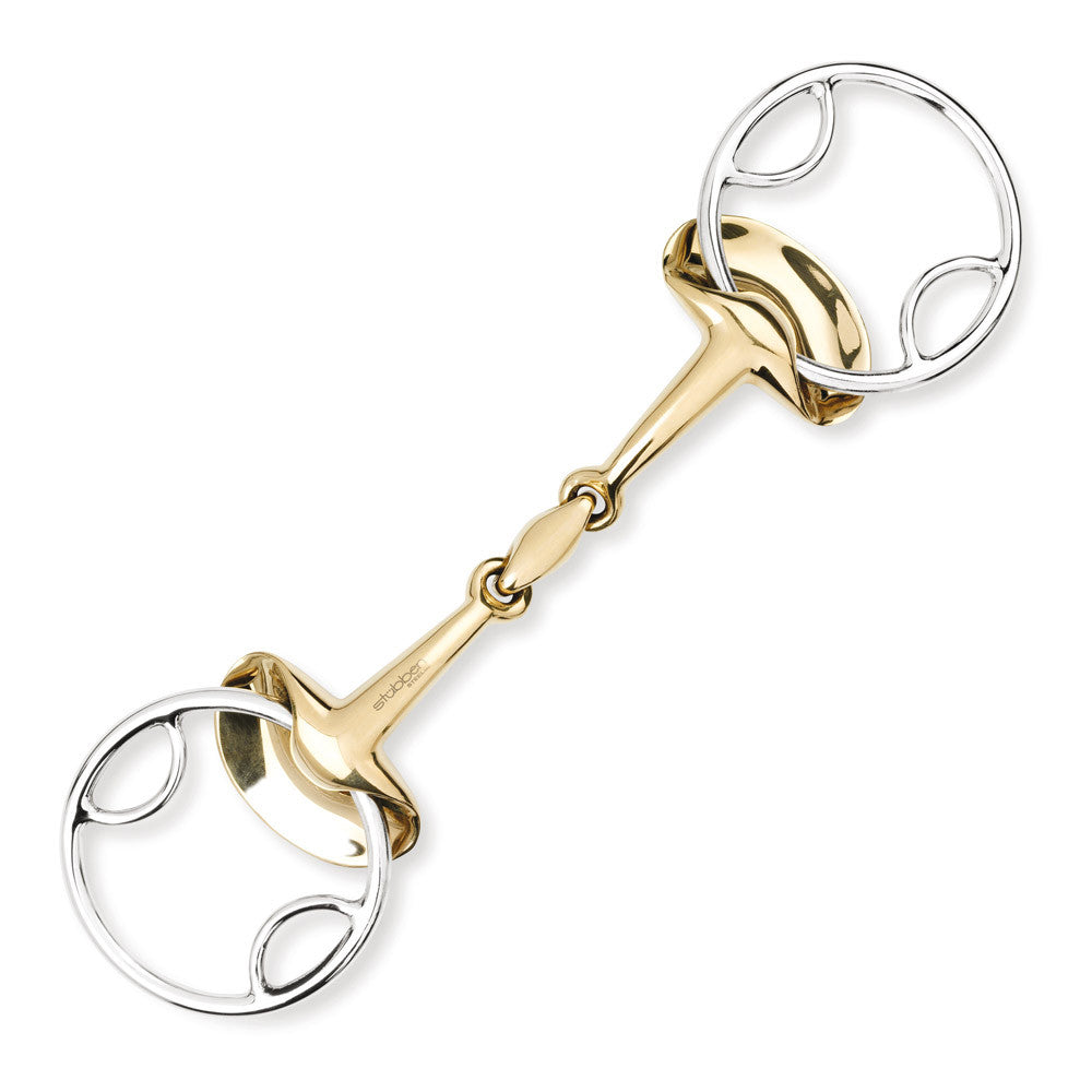 Stübben Golden Wings 4in1 Bit with a double-jointed mouthpiece.