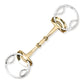 Stübben Golden Wings 4in1 Bit with a double-jointed mouthpiece.