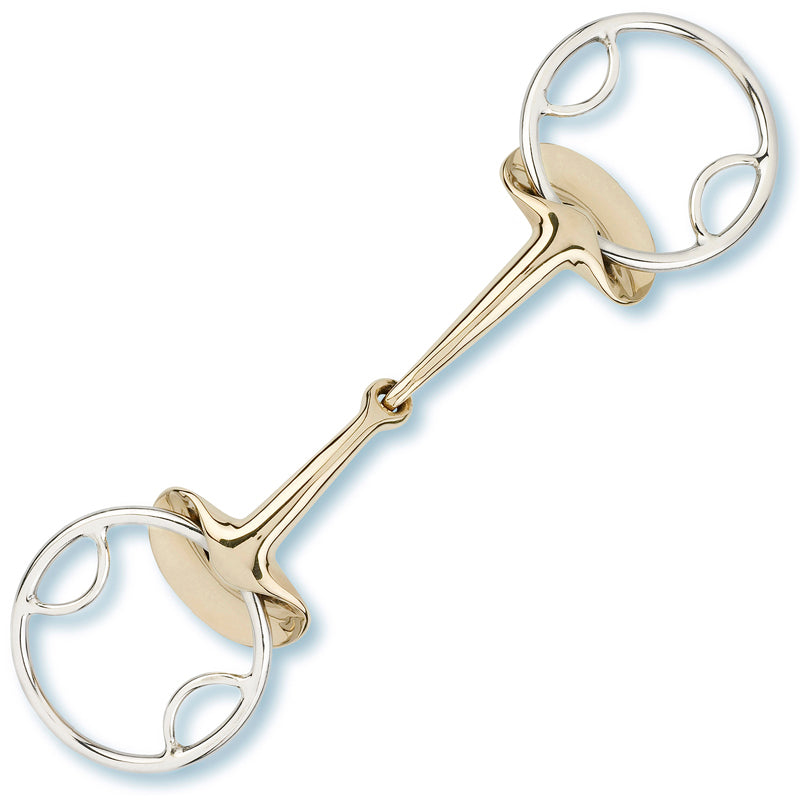 Stübben Golden Wings 4in1 Bit with a single-jointed mouthpiece.