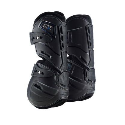 Stübben Hybrid Jumping Boots designed to protect the horse’s legs during show jumping.