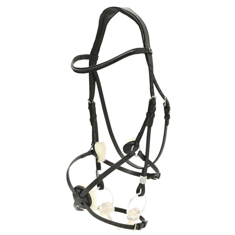 Stübben Pro-Jump jumping bridle with Mexican Figure 8 noseband and Slide&Lock closure.