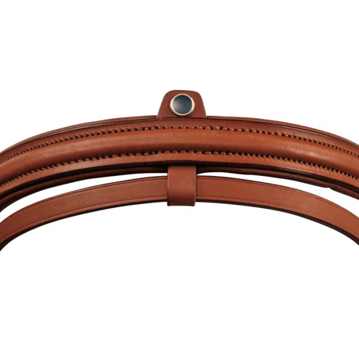 Stübben Leitrim Combined Noseband fitted to a bridle for a refined and coordinated look.