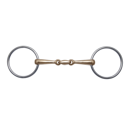 Stübben Loose-Ring-Snaffle with freely moving circular bit rings.
