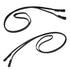 Stübben narrow flat leather curb reins designed for use with a dressage double bridle.