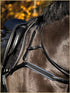 Stübben padded leather horse breastplate designed for show jumping, eventing and training.