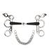 Stübben Pelham horse bit featuring a rubber-covered mouthpiece.